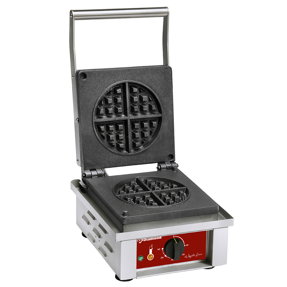 Diamond Waffelmaschinen Elektro Waffeleisen für 4 Fächer Waffeln