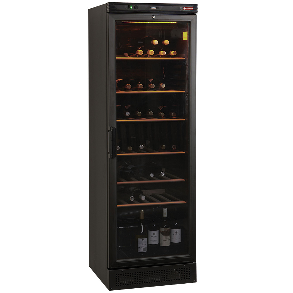 Diamond Weinschraenke BelUfted Weinkühlvitrine, 380 Liter, SCHWARZ
