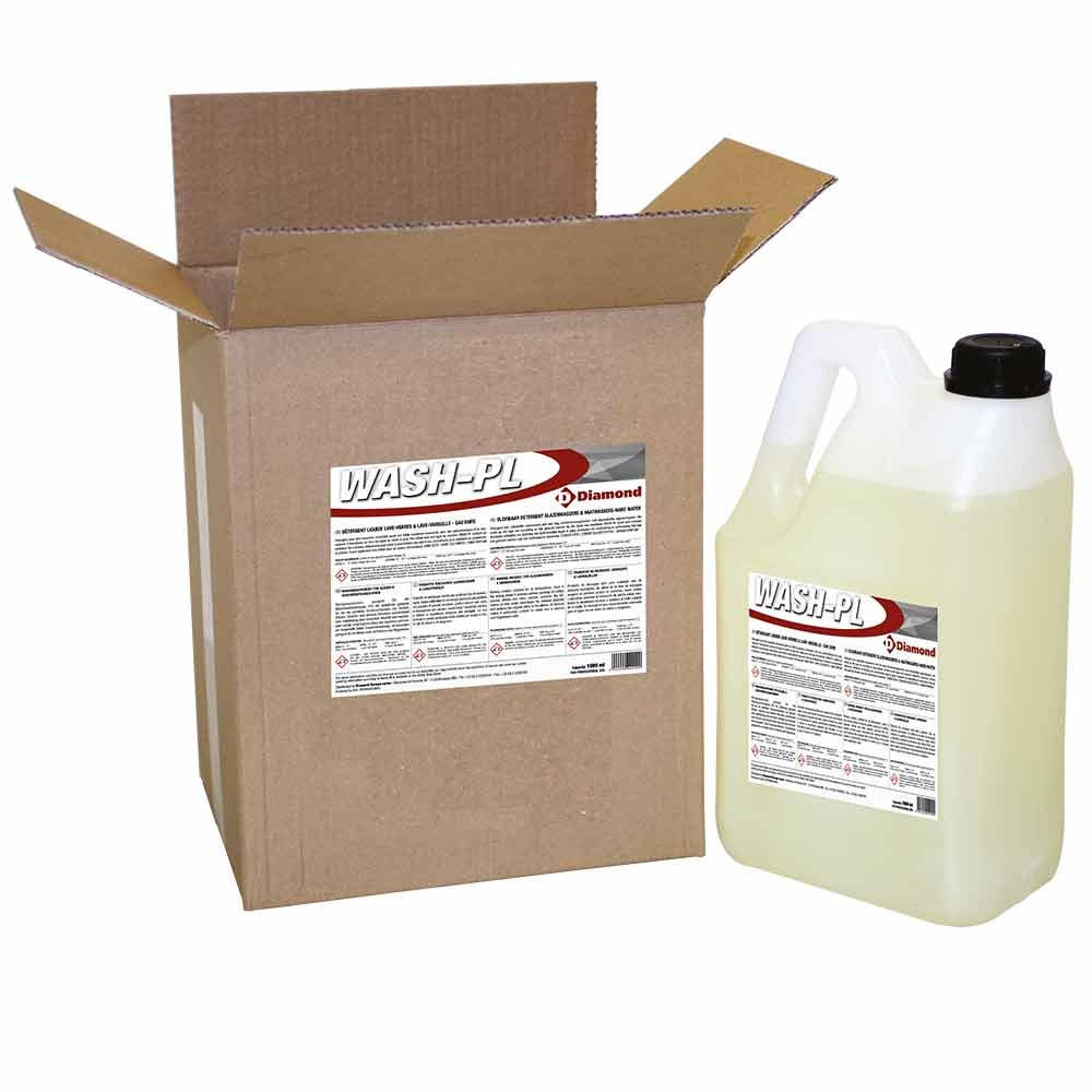 Diamond Spuelmittelreiniger fuer Spuehlmaschinen Flüssigwaschmittel Gläserspülmaschinen & Geschirrspülmaschinen - Hartwasser  - 2 BDx5 LT/6KG