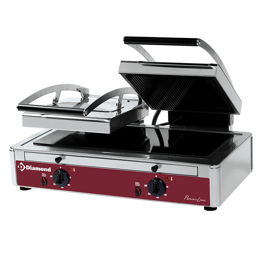 Diamond ELECTRIC / VITROCERAMIC Kontaktgrill Panini DOPPELT Glaskeramik
