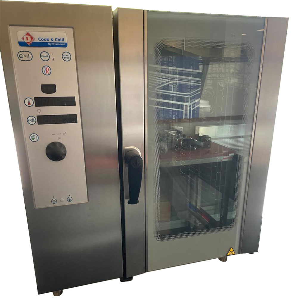 Diamond ELECTRIC Elektro Kombidämpfer mit Direkteinspritzung und Konfektion, 10x GN 1/1 + Reinigung