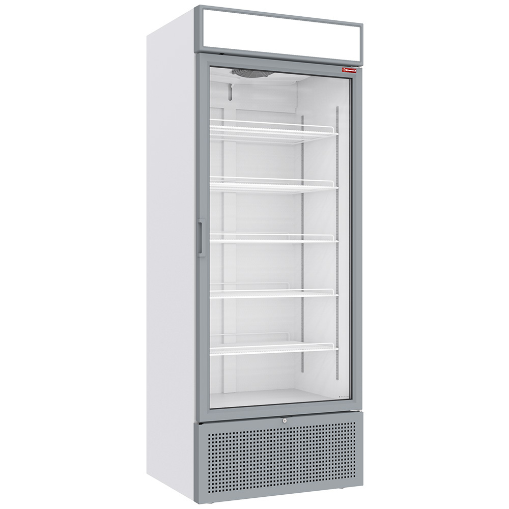 Diamond Vitrines T° positive & negative Positive Kühlvitrine 715 Liter WEISS mit Leuchtkasten
