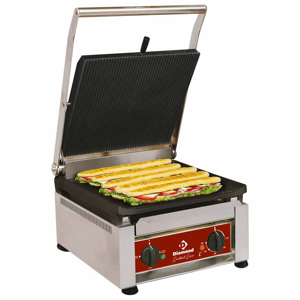 Diamond ELECTRIC Kontaktgrill "HOHE LEISTUNG", emaillierte Platten