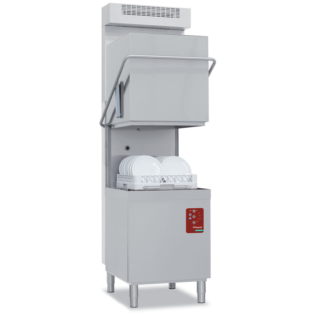 Diamond Durchschubspülmaschine Haubenspülmaschine, Körbe 500x500 mm "Full Hygiene", mit kontinuierlicher Entkalkung + Dampfkondensator-Wärmerückgewinnung