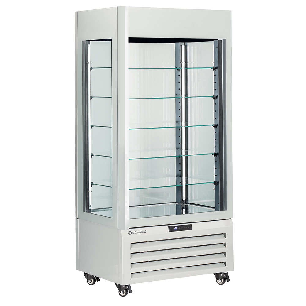 Diamond 600 Lt / PATRY-ICE CREAM Volle Vitrine 600 Lt., 5 Glasstufen, belüftet - ICE CREAM & PASTRY - WEISS