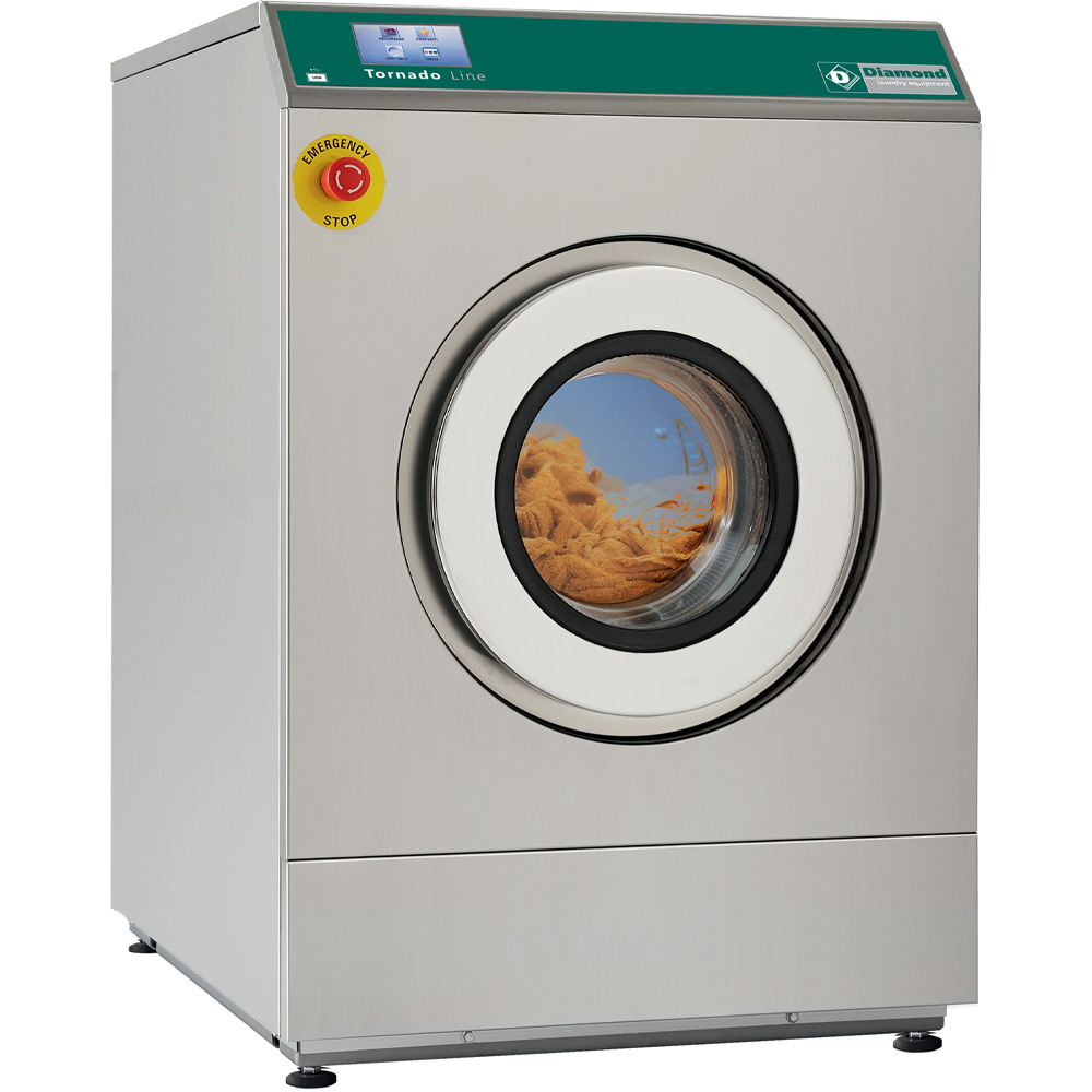 Diamond Lave-linges professionnels Waschmaschine zur Bodeninstallierung "Inox" 11 kg mit Timer