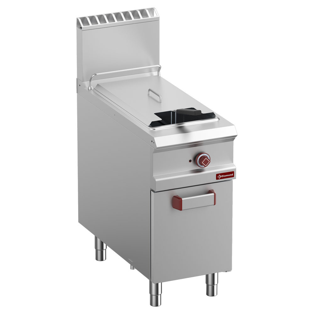 Diamond GAS Gasfritteuse 1 Becken "Y" 21 Lit. (21 kW), auf Unterschrank