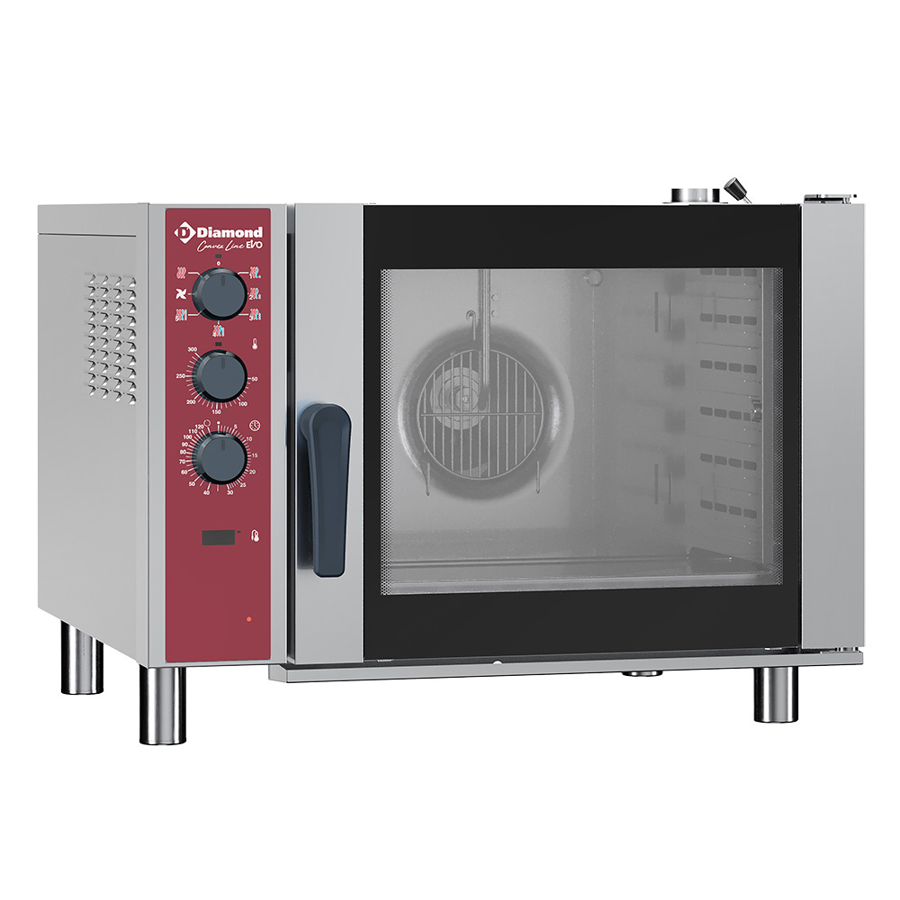 Elektro Konvektionsofen 6x GN 1/1, mit Luftbefeuchter