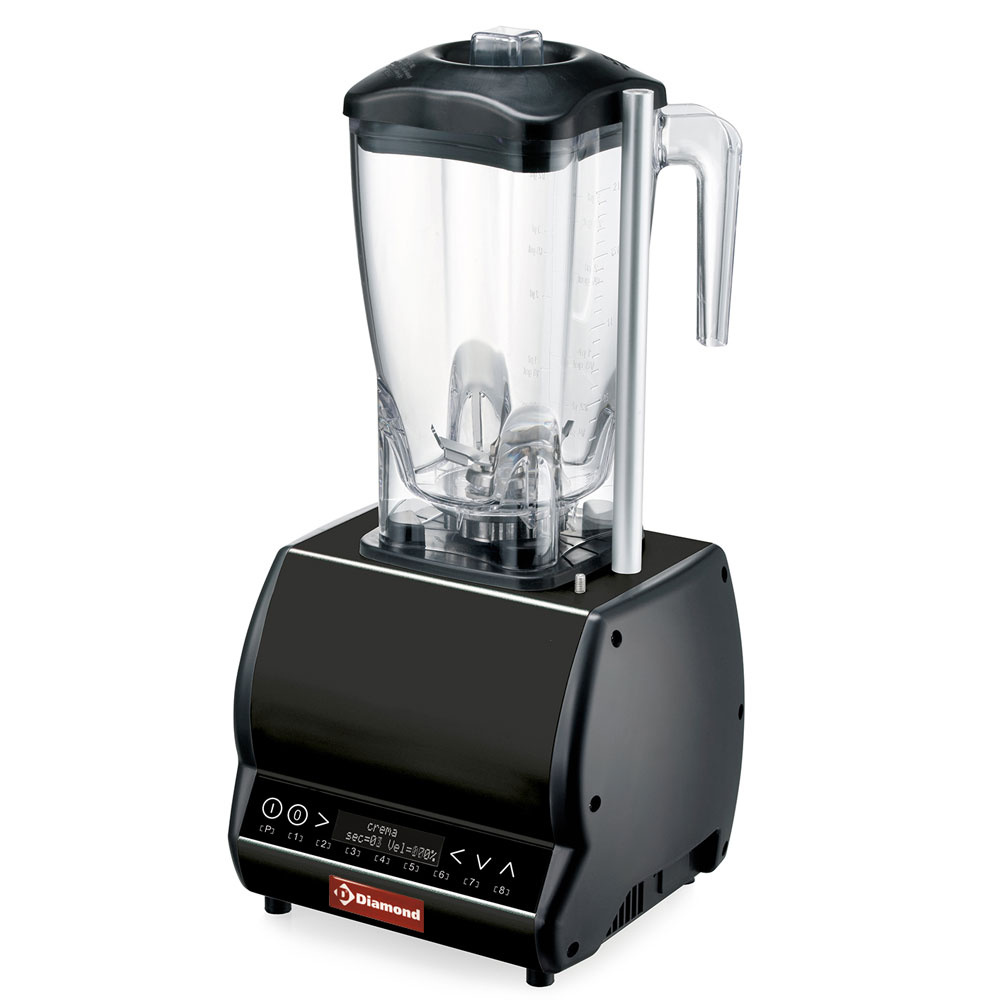 Diamond Mischer Professionelle Mixer , quadratische Glas 2 Liter, Geschwindigkeitsregler, programmierbar