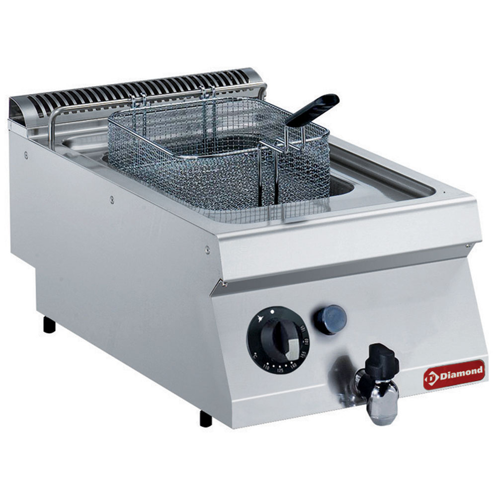 Diamond GAS Gas Friteuse, Becken in "Y" Form, 7 Liter, externer Brenner -TOP-