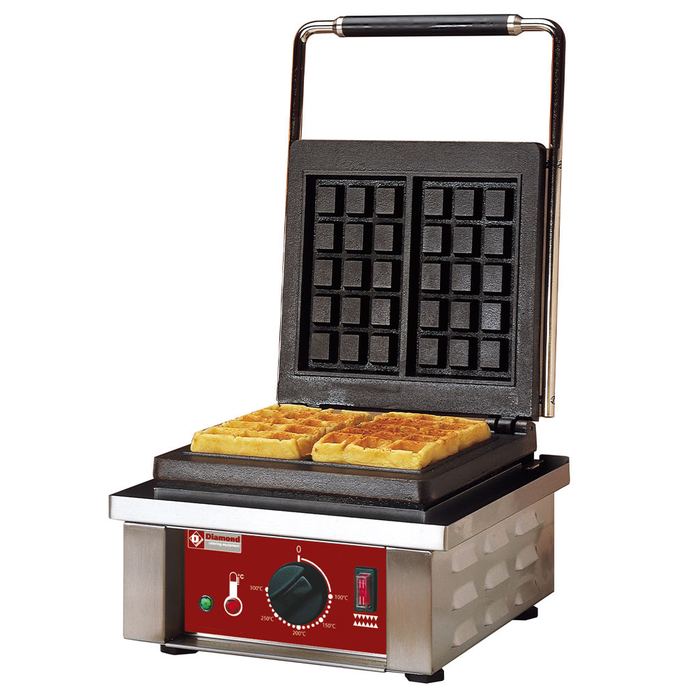 Diamond Waffelmaschinen Elektro Waffeleisen 2 Stück, "Modell Brussel 3x5"