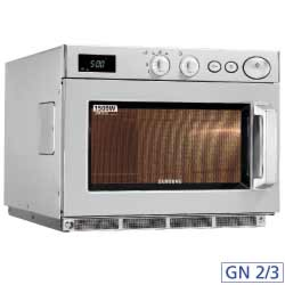 Diamond Mikrowellen Professioneller Mikrowellenofen GN 2/3 aus Edelstahl, 1500 W (26 L.)