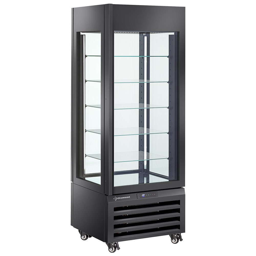 Diamond 440 Lt / PATRY-ICE CREAM Volle Vitrine 440 Lt., 5 Glasstufen, belüftet - ICE CREAM & PASTRY - SCHWARZ