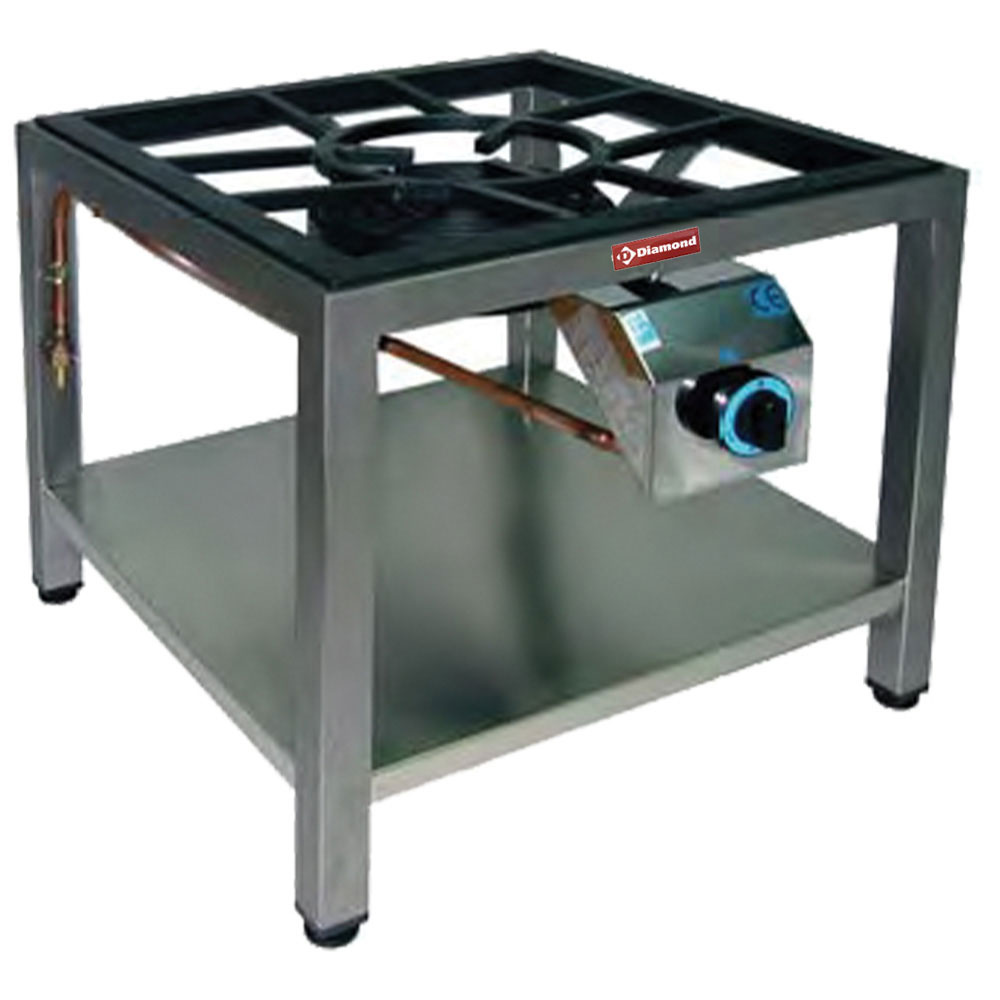 Diamond GAS Gas-Tischgerät Paella, Durchm. 250, 10kW,auf Unterbau