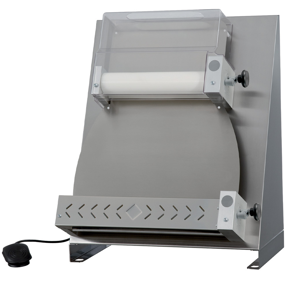 Diamond ELECTRIC Teigausrollmaschine aus Edelstahl Ø 420 mm, 2 Rollen "Linear"