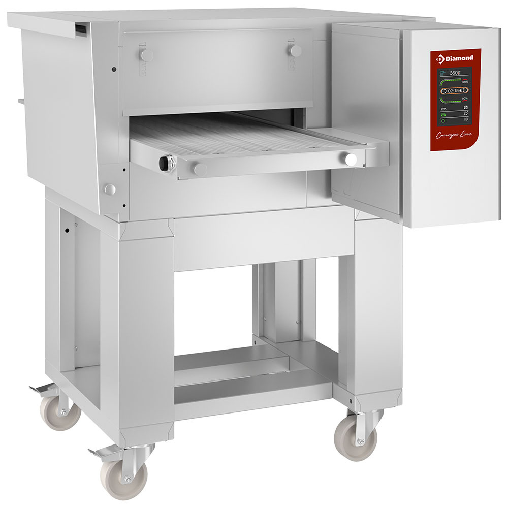 Diamond Durchlaufoefen Elektro Kettenbandofen Umluft Ø 400 mm - TOUCH SCREEN