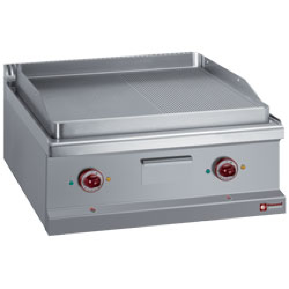 Diamond Kochserie OPTIMA 700 Elektro Grillplatte 1/2 glatt 1/2 gerillt  -Top-