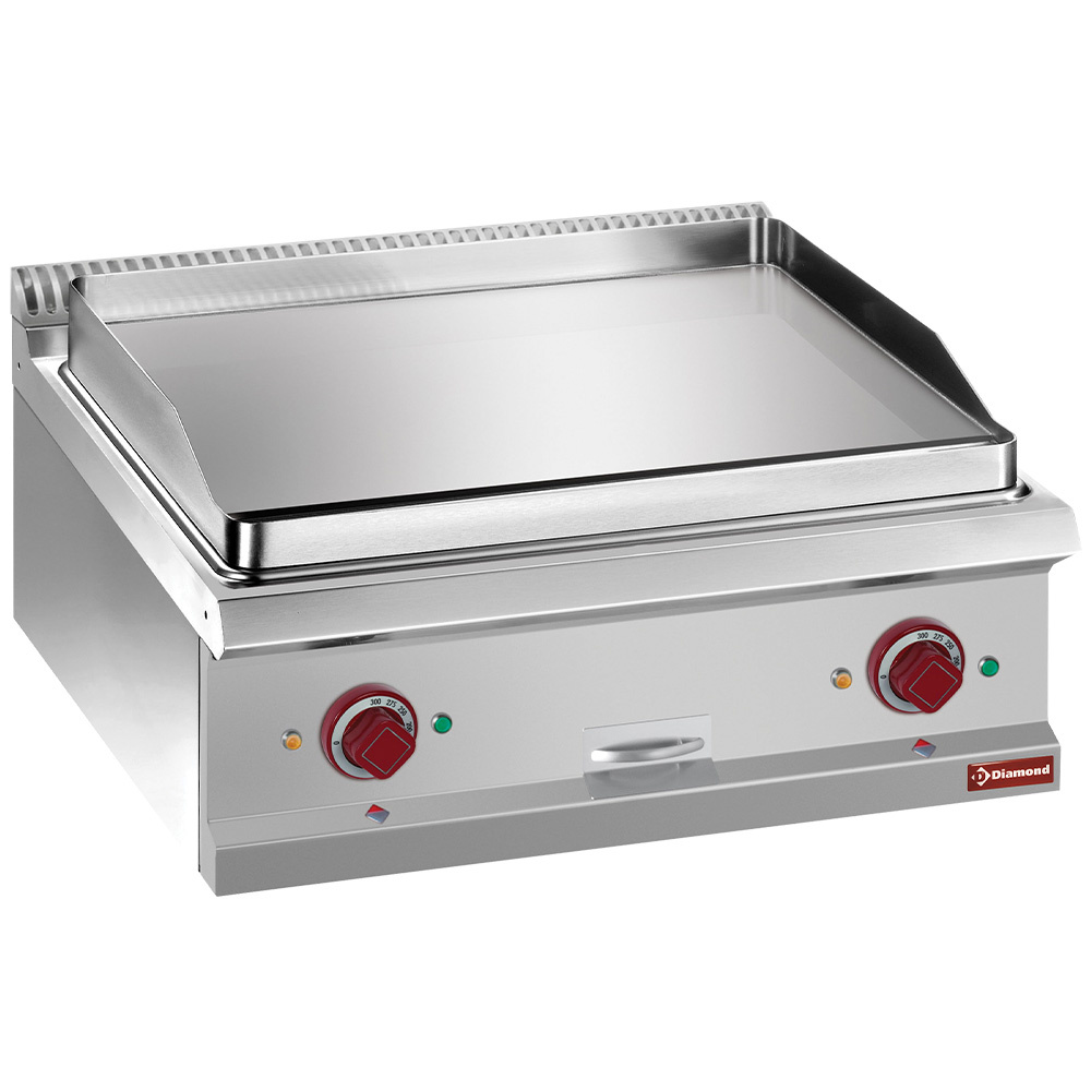 Diamond Kochserie OPTIMA 700 Elektro-Grillplatte, glatt, hartverchromt, Mod. 1/1 -TOP-