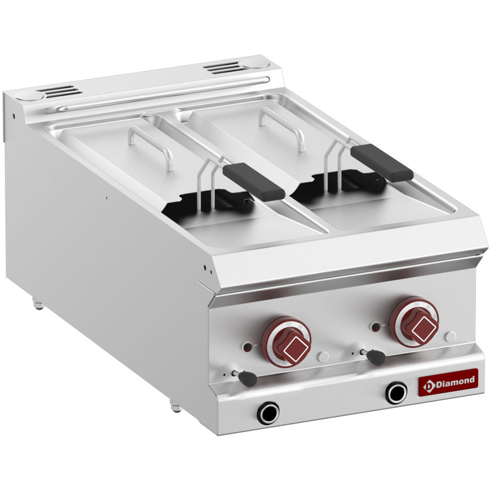 Diamond Kochserie OPTIMA 700 Elektrische Fritteuse, 2 Becken, 7 Liter -Top-