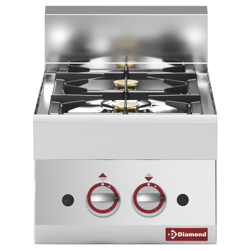 Diamond Kochserie Modular ALPHA 650 Gasherd 2 Brenner -Top-