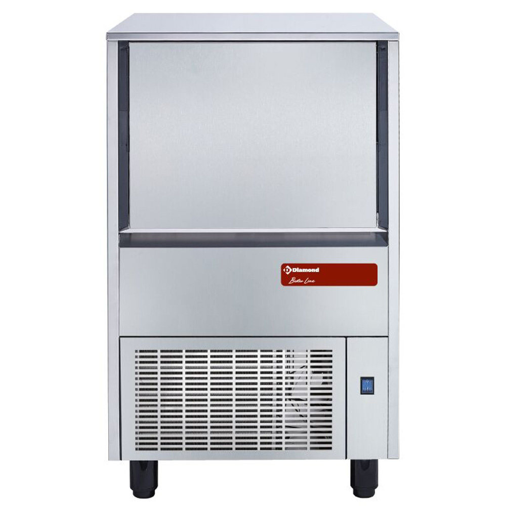 Eiswürfelbereiter, Eiswürfel mit Hohlraum, 48 kg mit Reservebehälter 25kg