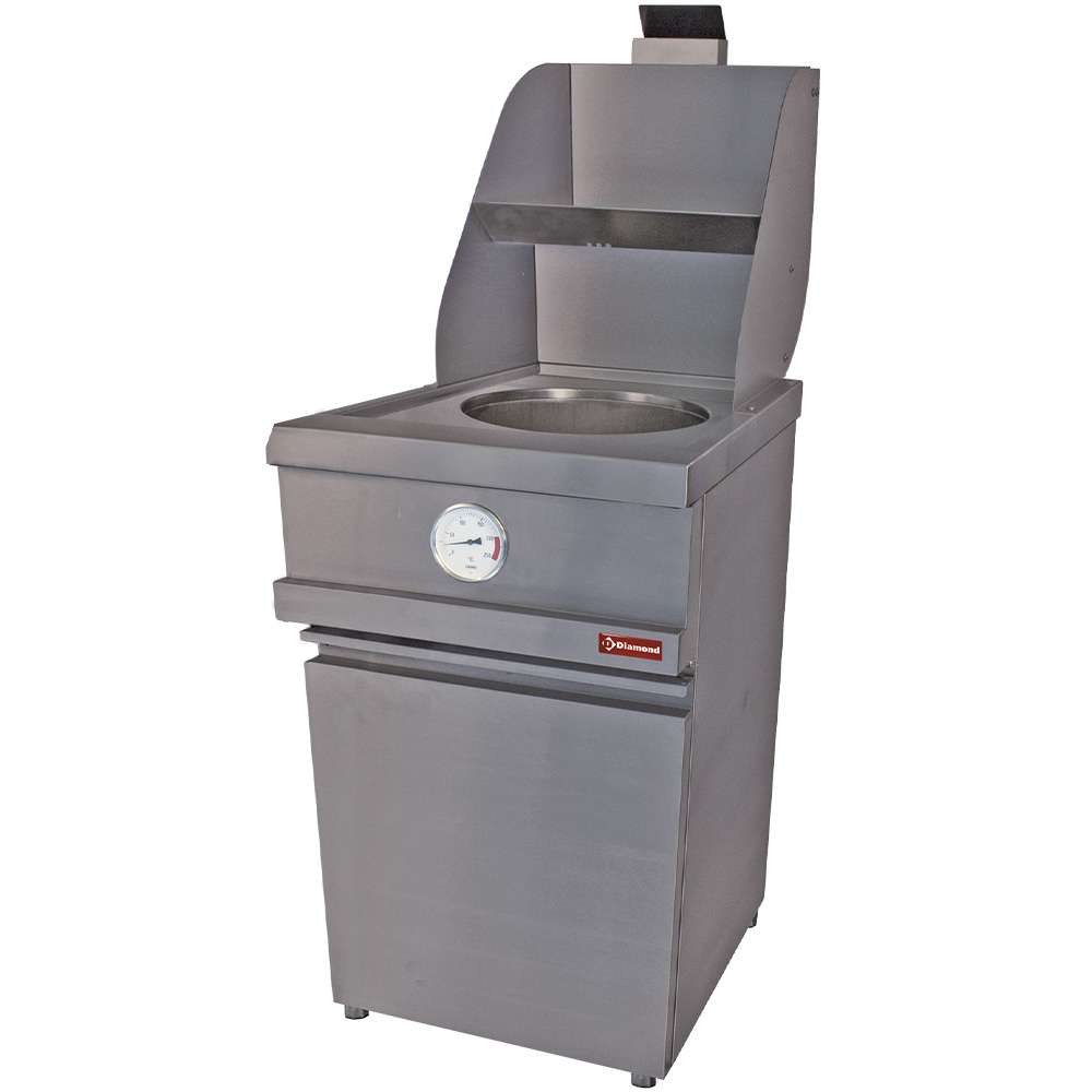 Diamond Friteusen Gas-Fritteuse HEAVY DUTY, 1 rundes Becken, mechanisch
