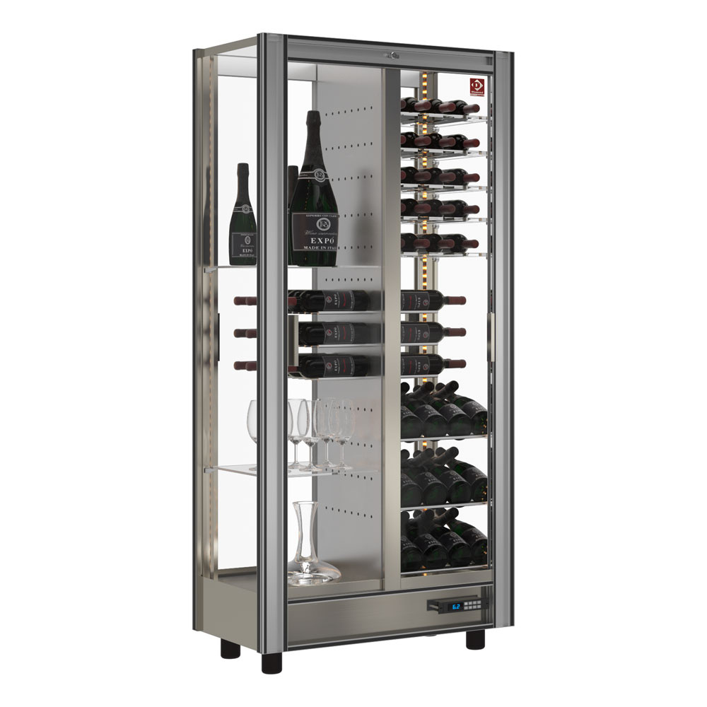Diamond WINE / MULTI T° Weinkühlvitrine Lt. 530 - durchgehend - anpassbar