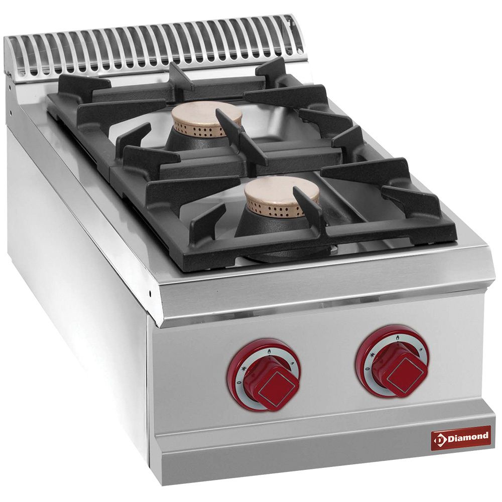 Diamond Kochserie OPTIMA 700 Gasherd mit 2 Brennern -OBERPLATTE-