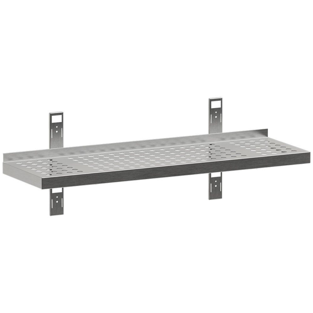 Diamond Wandregale Perforiertes Wandregal mit 2 Konsolen und 2 Wandschienen