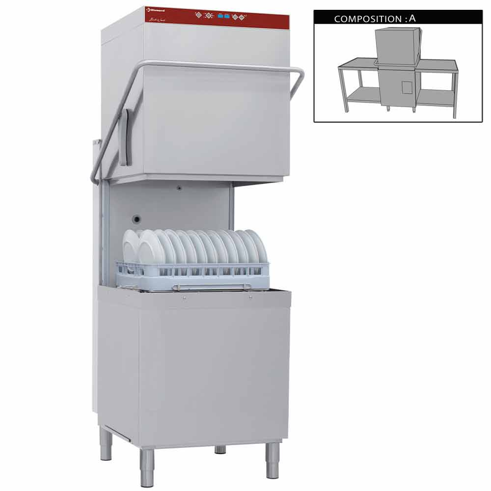 Diamond FULL COMPOSITION Durchschubspülmaschine komplett, bestehend aus :
