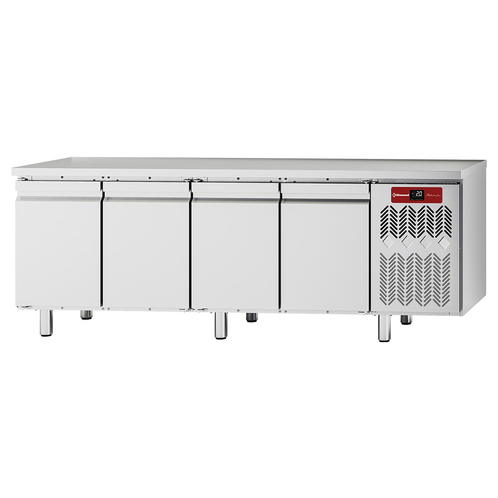 Diamond 700 MM / GN 1/1 Kühltisch, belüftet, 4 Türen GN 1/1