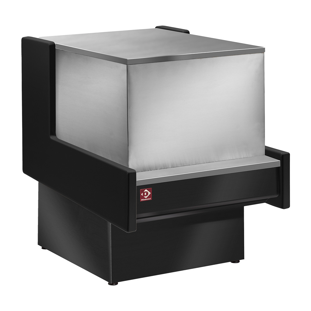 Diamond Vitrinen-Theken Kassenelement 1000 mm - SCHWARZ