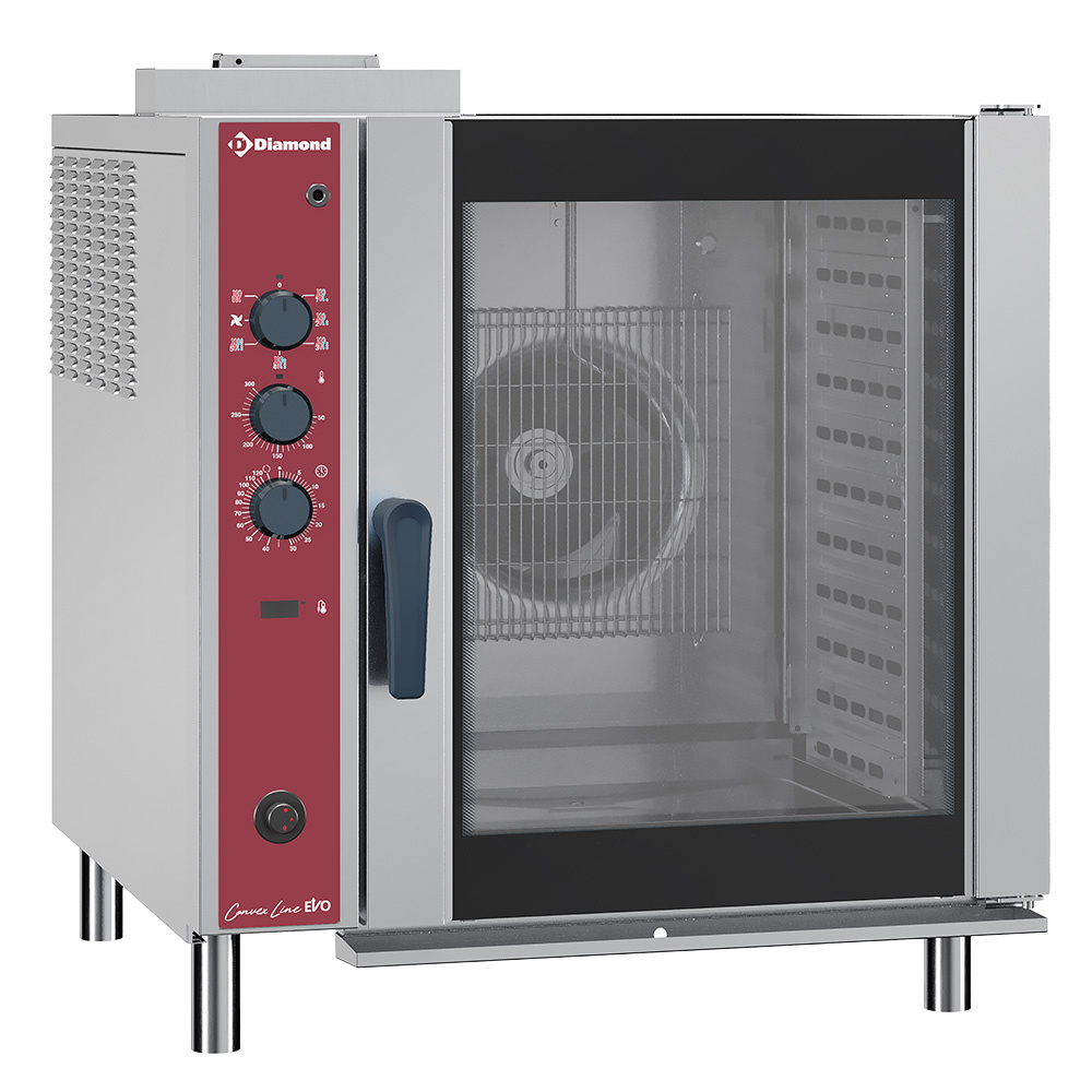 Diamond 10x GN 1/1 - GAS Gas Konvektionsofen 10x GN 1/1, mit Luftbefeuchter