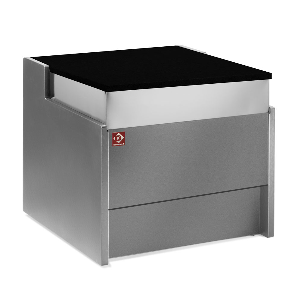 Diamond Vitrinen-Theken Kassenelement 1000 mm - GRAU