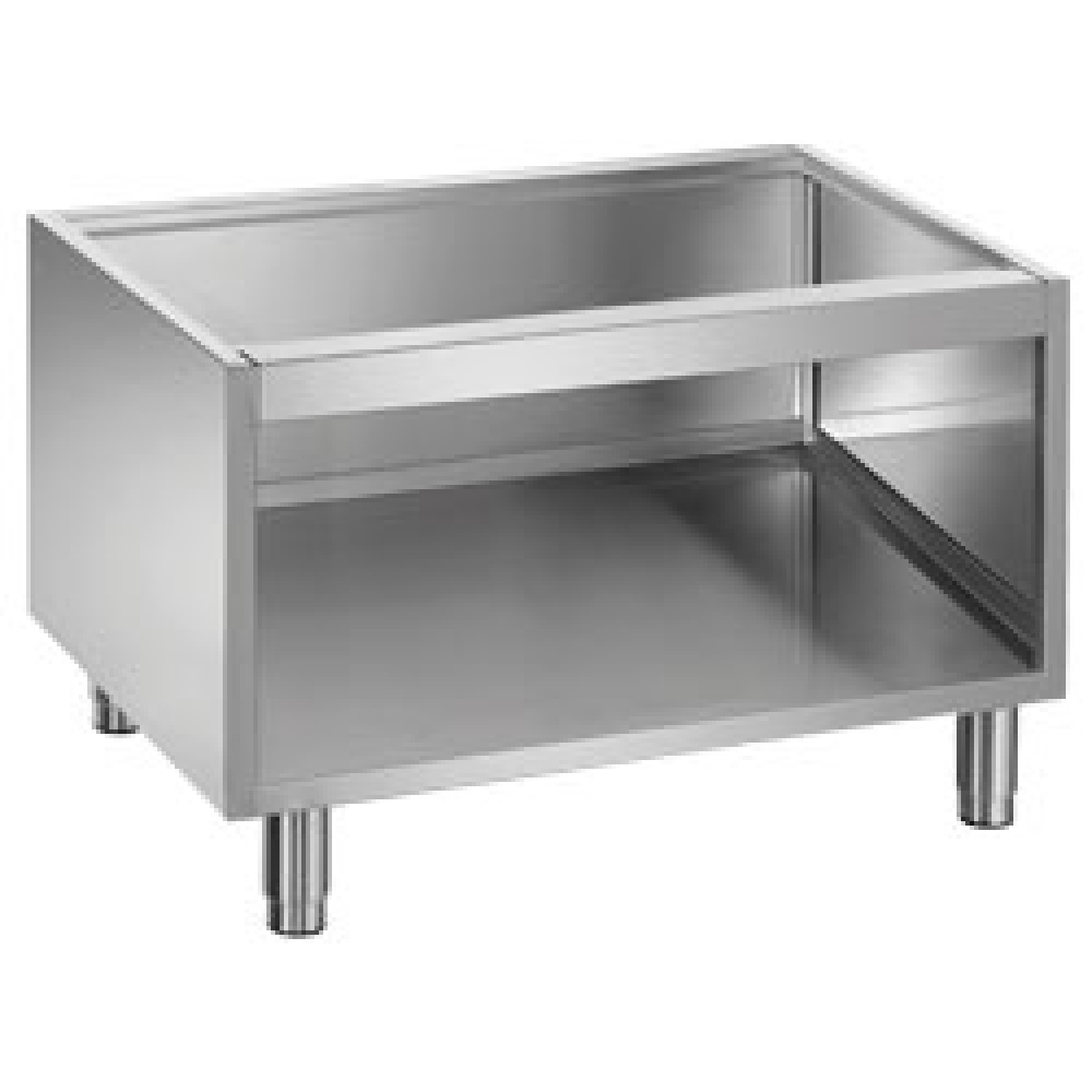 Diamond Kochserie OPTIMA 700 Unterbau offen auf verstellbaren Füßen aus Edelstahl.