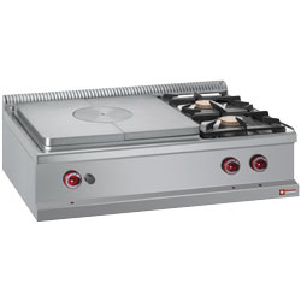 Diamond GAS Gasherd 2 Brenner rechts und Gas Glühplatte -Top-