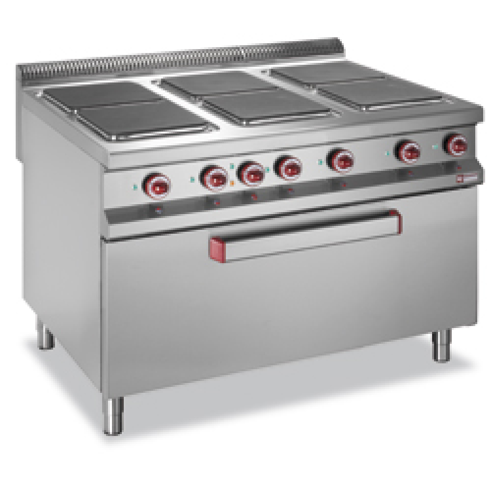 Diamond ELECTRIC Herd 6 Kochplatten auf Elektrobackofen "MAXI"