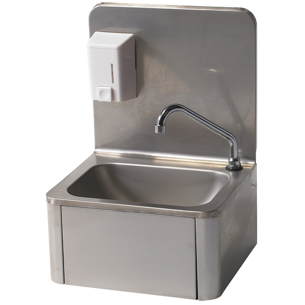 Diamond Handwaschbecken Handwaschbecken mit Seifenspender 500 ml, Wandmontage