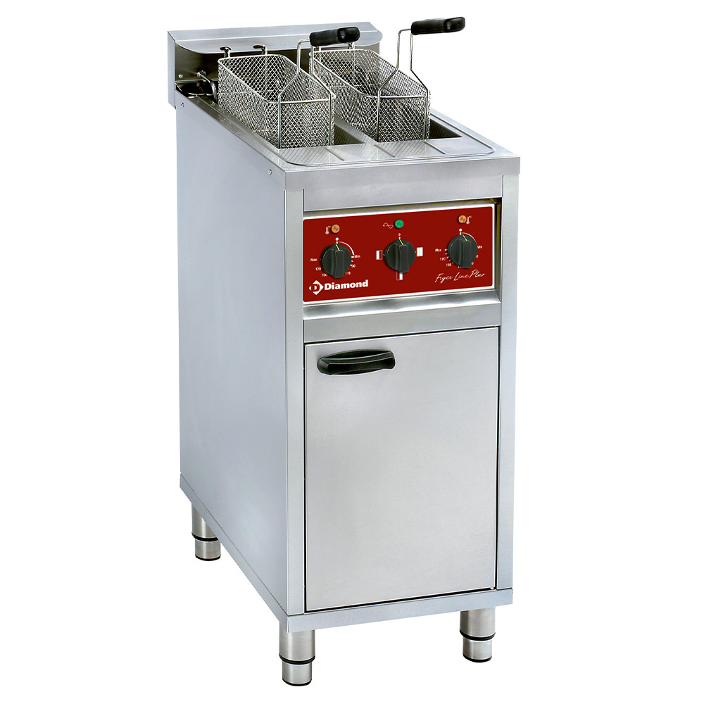 Diamond Friteusen Elektro-Fritteuse 2 x 10l auf Untergestell