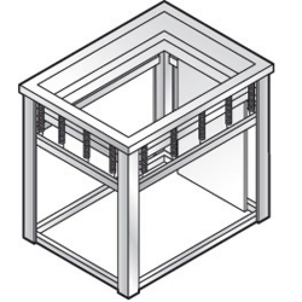 Diamond Self Drop In ARMONIA Neutrale Tabletthebevorrichtung 530x380 mm (GN 1/1)