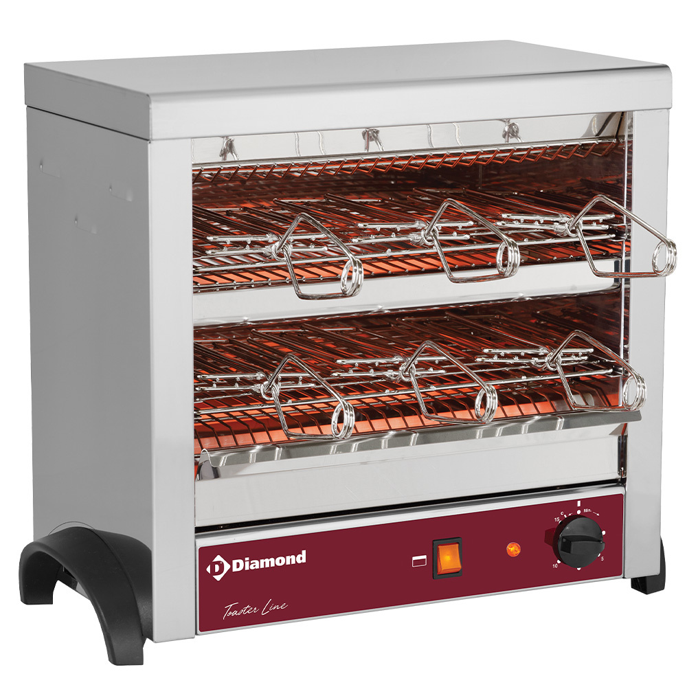 Diamond ELECTRIC Quarzröhren Toaster mit 6 Zangen