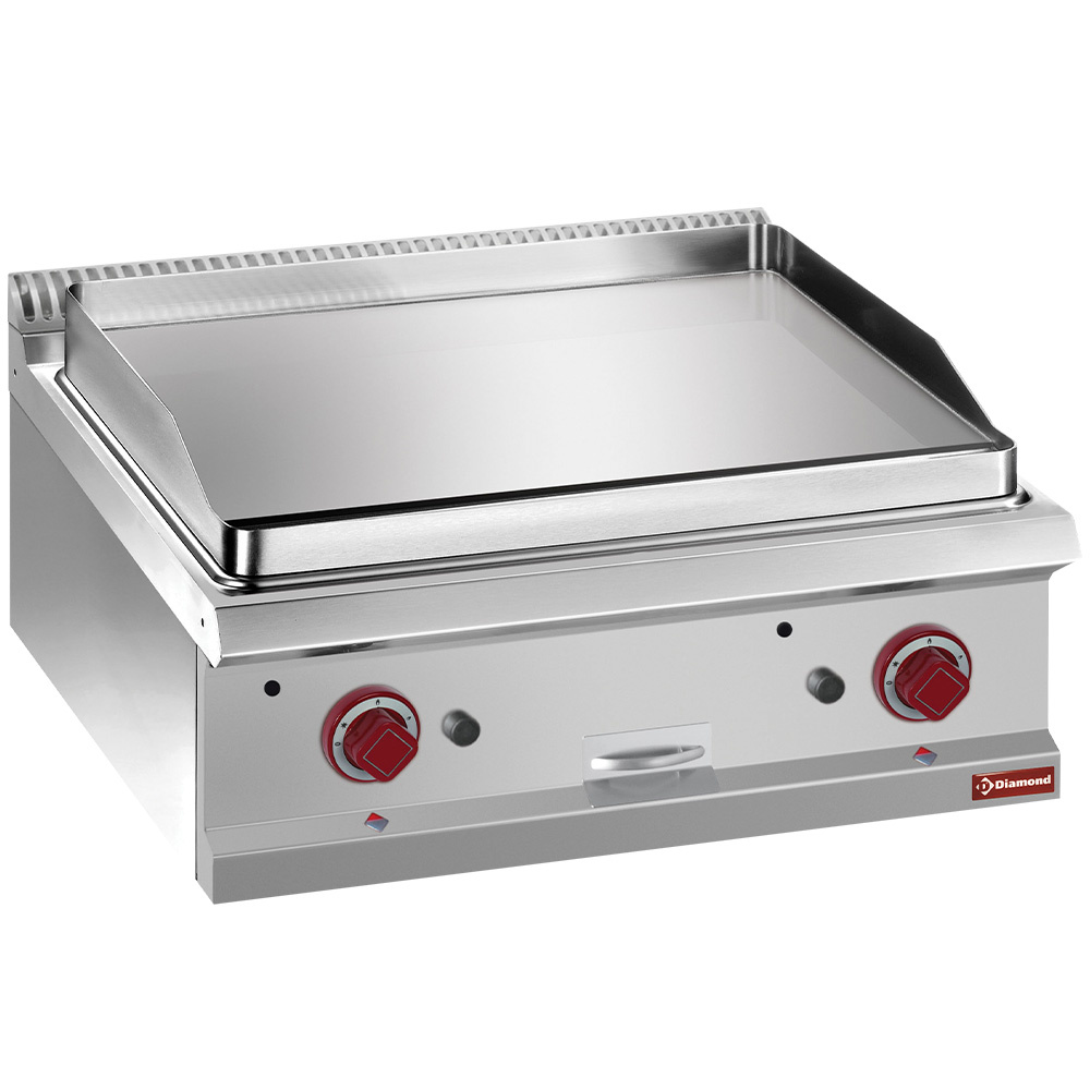 Diamond GAS Gas-Grillplatte, glatt, hartverchromt, Modul 1/1 -OBERPLATTE-