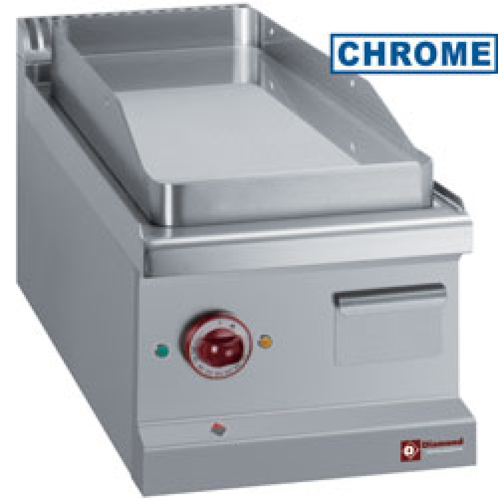Diamond Kochserie OPTIMA 700 Elektro Grillplatte, glatte Grillplatte hartverchromt 50 µm -Top-