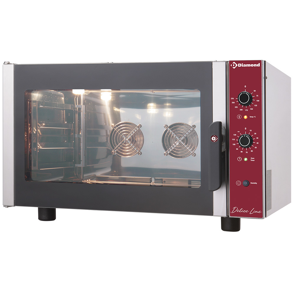 Diamond Baeckereioefen Elektro Konvektionsofen 4x 600x400 mm + manueller Befeuchter