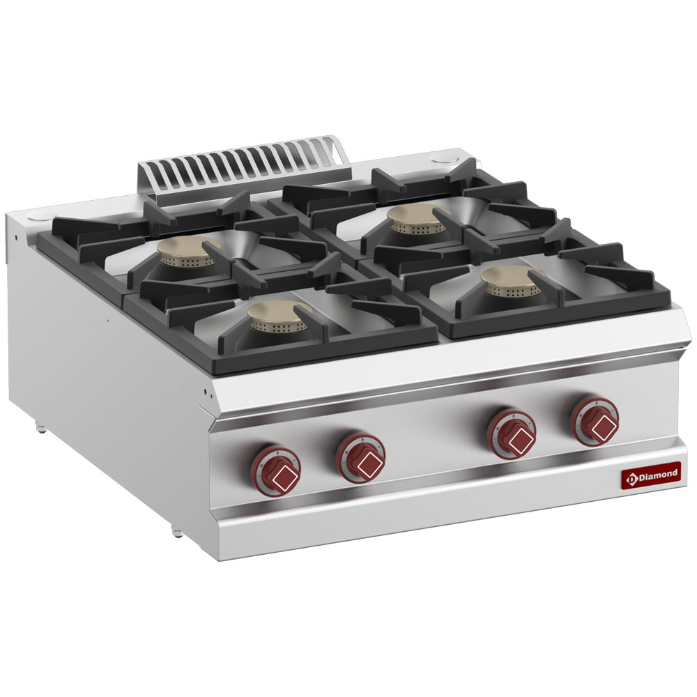 Diamond Kochserie OPTIMA 700 Gasherd mit 4 Brennern -Top-