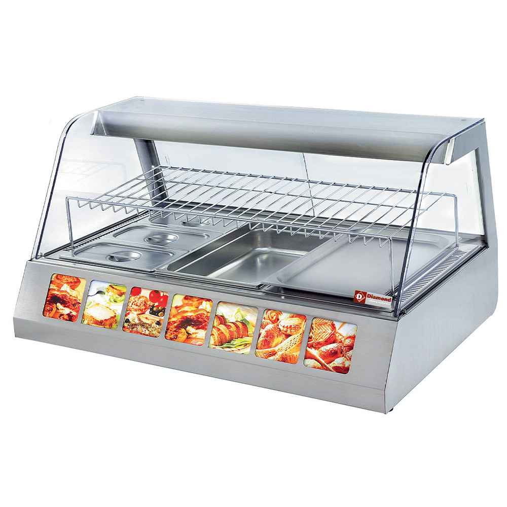 Diamond Warme Vitrinen Heißvitrine Umluft 3x GN 1/1