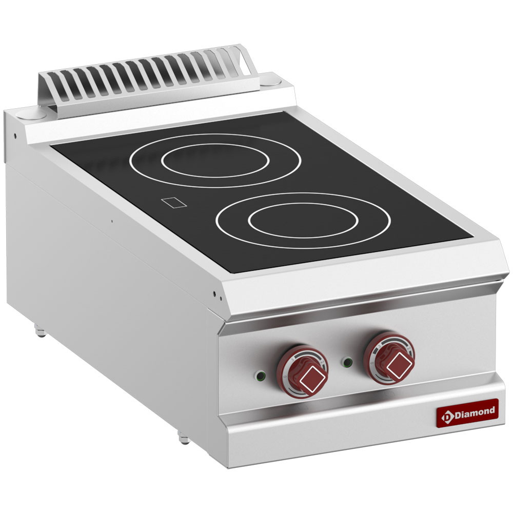 Diamond ELECTRIC - VITROCERAMIC Elektroherd 2 Cerankochflächen -Top-