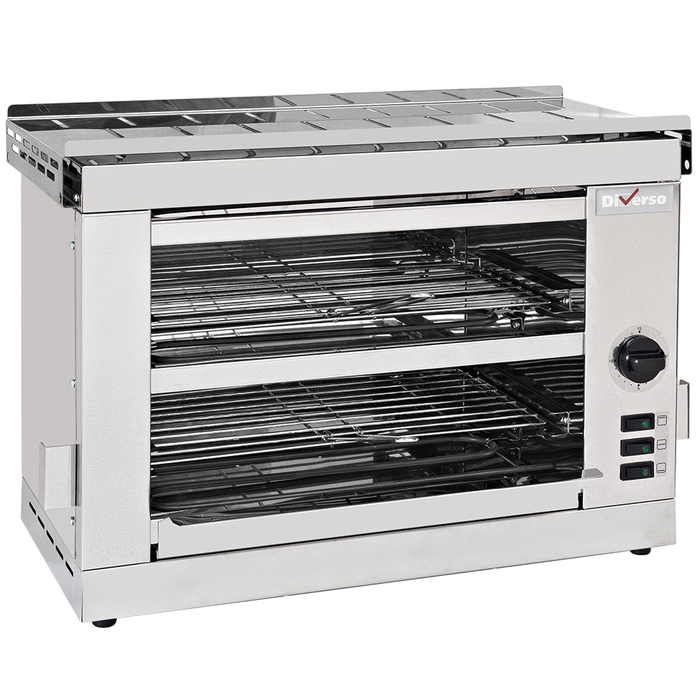 Diverso Toaster-Salamander Toaster-Salamander 2 Böden, mit Timer