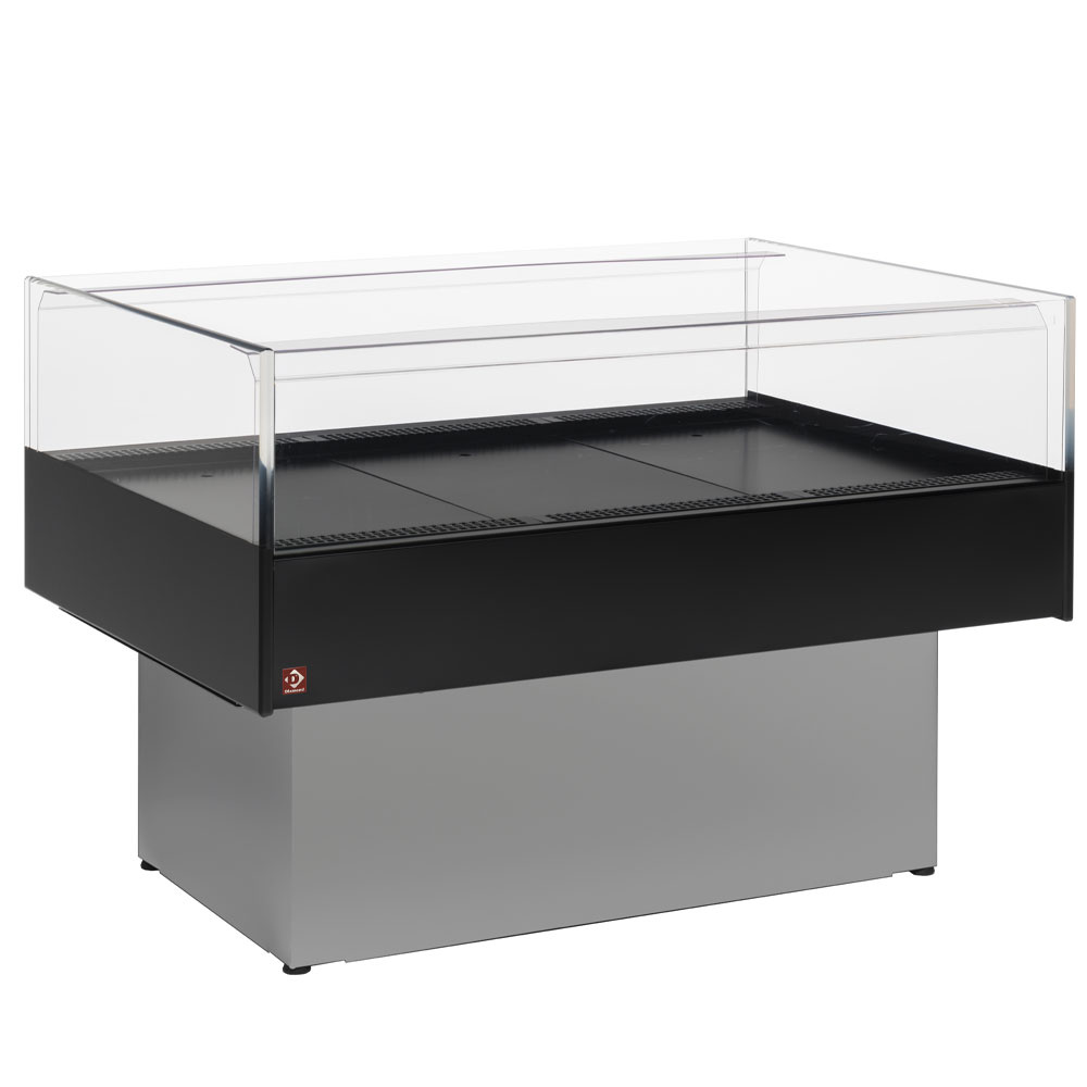 Diamond 1500 MM Kühltheke für Selbstbedienung "Panorama" - GRAU/SCHWARZ