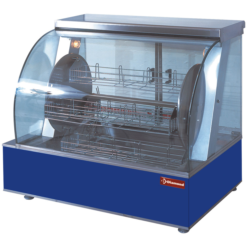 Diamond Hähnchengrill Elektro Drehgrill, 4 Auflagekörben, 16-20 Hühner
